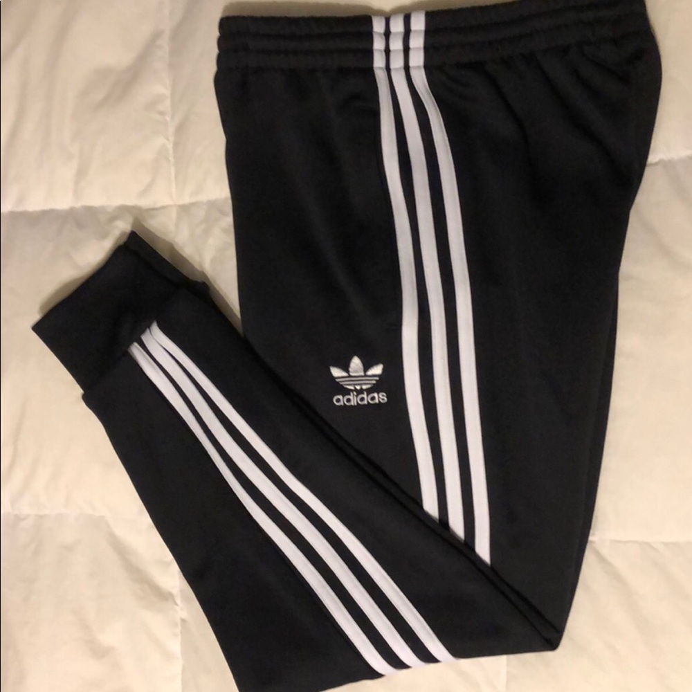 Adidas Originals Three Stripe Cuffed Sweatpants